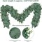 2 Pack Artificial Eucalyptus Garland, 5.5ft Faux Boxwood Eucalyptus Leaves Greenery Garland, Artificial Hanging Vines for Wedding Backdrop Arch Table Wall Home Party Decor